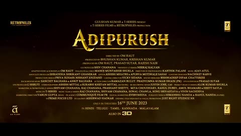 Adipurush (Official Trailer) Hindi | Prabhas | Saif Ali Khan | Kriti Sanon | Om Raut | Bhushan Kumar