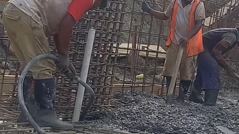 foundry work floor construction of the stands