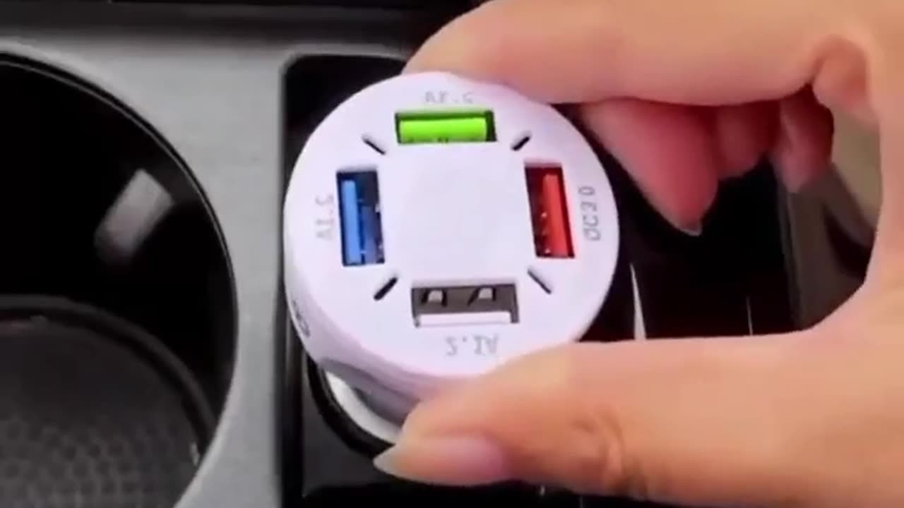 Product Link in Comment Section [ 4-Port USB Car Quick Charge ]