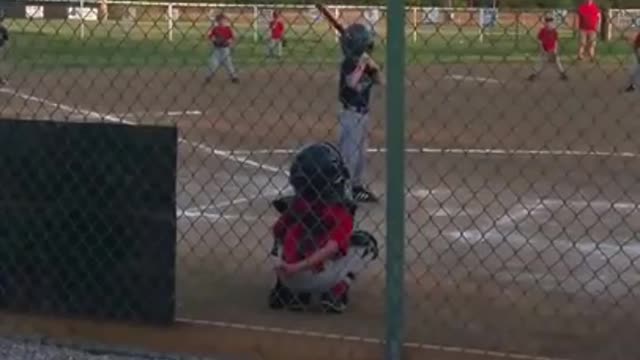 2012; Landon catching for his baseball team. May 15, 2012