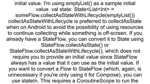 How to transform FlowltTgt to StateFlowltListltTgtgt in Kotlin