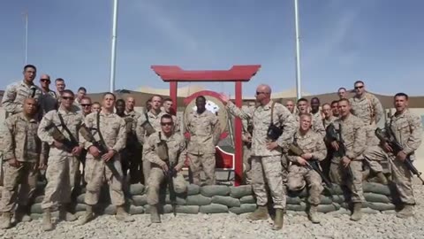 Marines send Holiday Greetings from Afghanistan