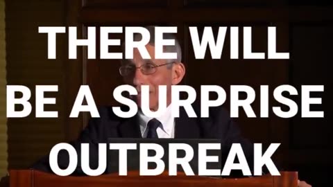 DR. FAUCI PREDICTS "SURPRISE OUTBREAK" Jan 2017