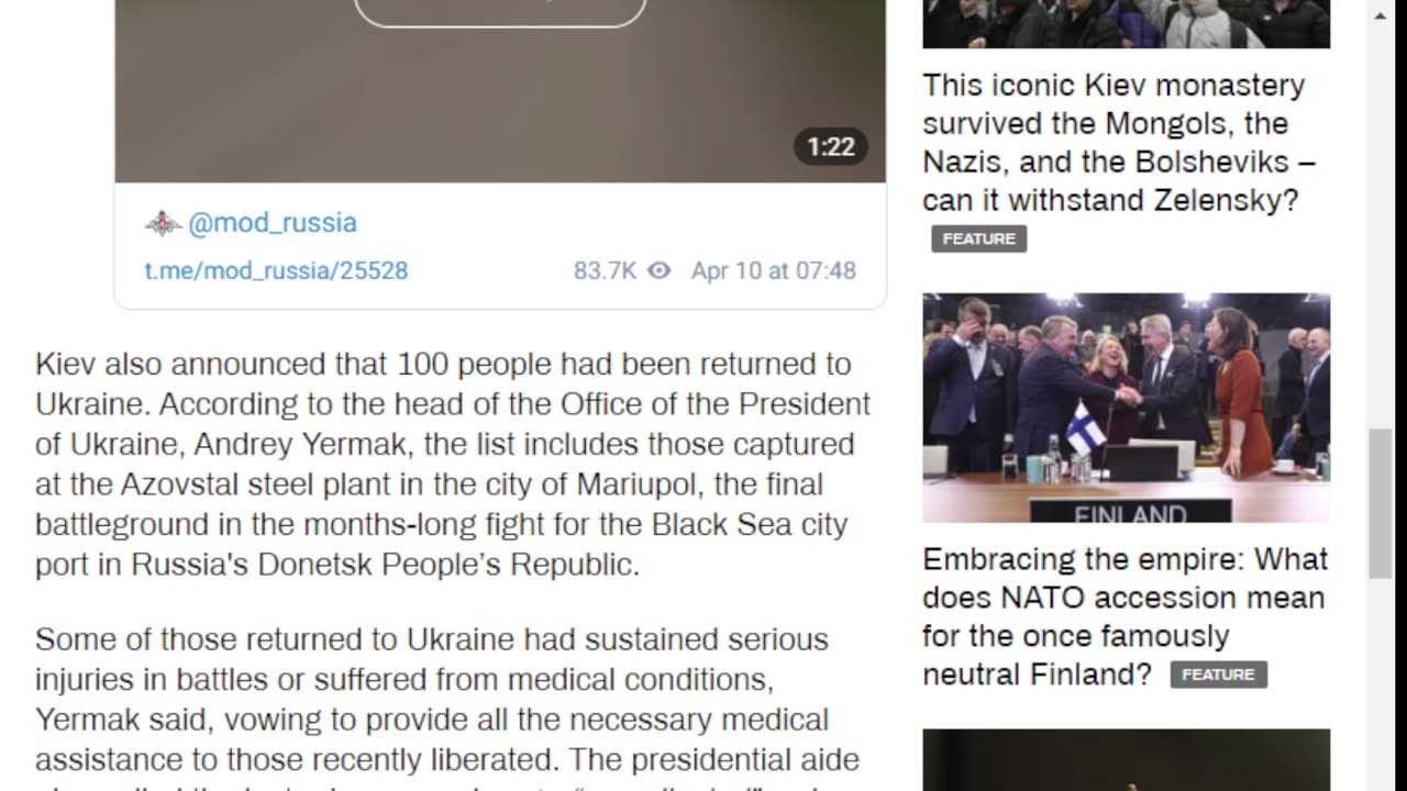 Russia brings over 100 soldiers back home in prisoner swap (VIDEO)