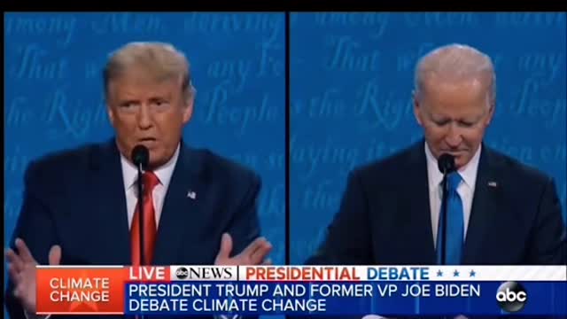 Trump Mimicring Biden in Live Debate