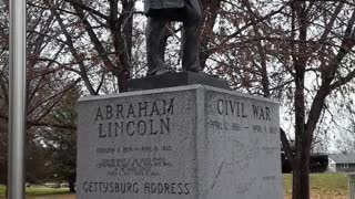 President Abraham Lincoln and his stovepipe hat and musket volleys.