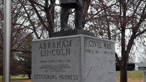 President Abraham Lincoln and his stovepipe hat and musket volleys.