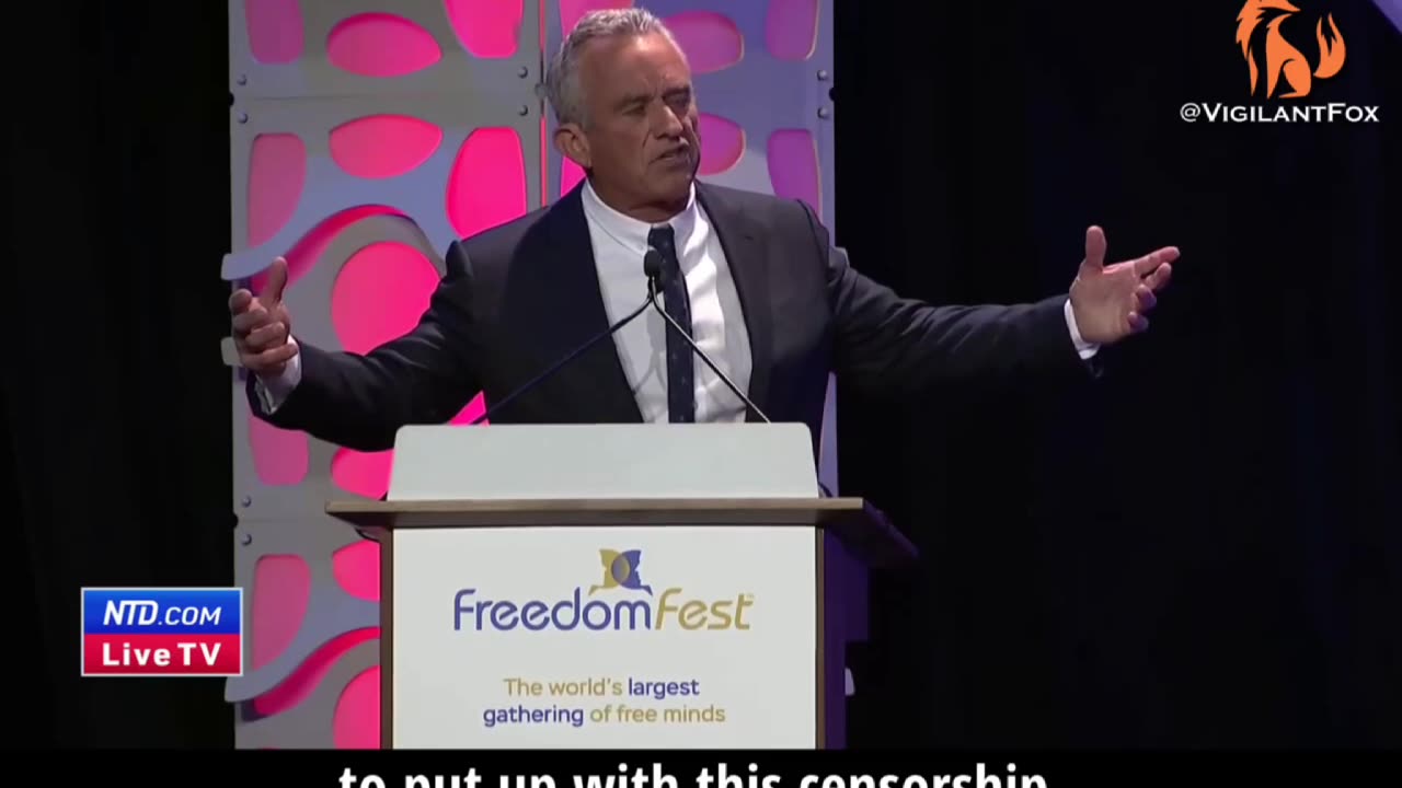 RFK Jr “If You Have a Government That Can Silence Its Critics,