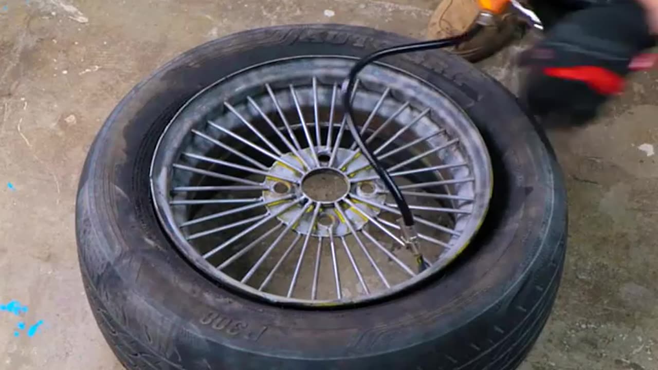 we recycled an old wheel and nails into a stunning wheels