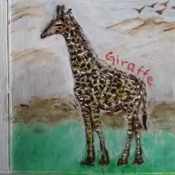 Giraffe, dreaming of sunnier times