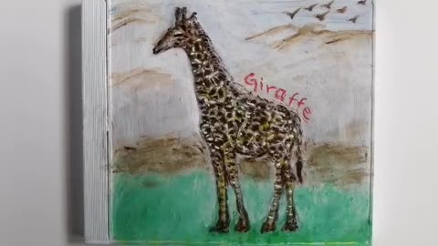 Giraffe, dreaming of sunnier times