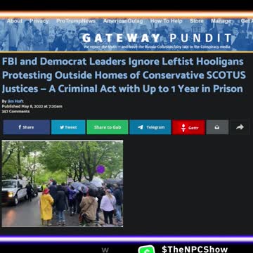 DOJ & FBI Ignore Crimes Against SCOTUS