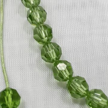 Handmade Unique 13”~26” Adjustable Necklace. Made with Swarovski Crystal Peridot