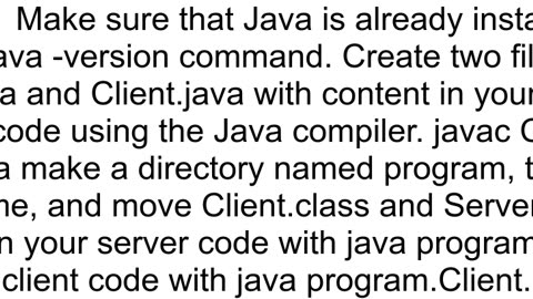 How to compile this Java ServerClient code in CMD