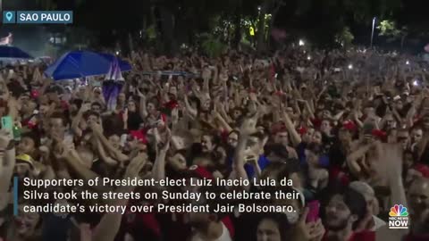 Supporters Of Brazil’s President-Elect Lula da Silva Celebrate Victory Over Bolsonaro