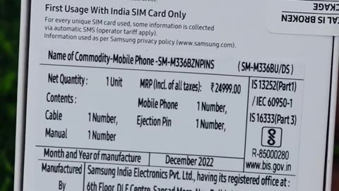 Unboxing Samsung m33 5g