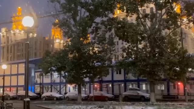 Snow in Moscow