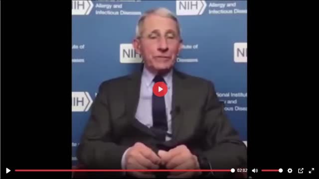 Fauci video being scrubbed off the internet