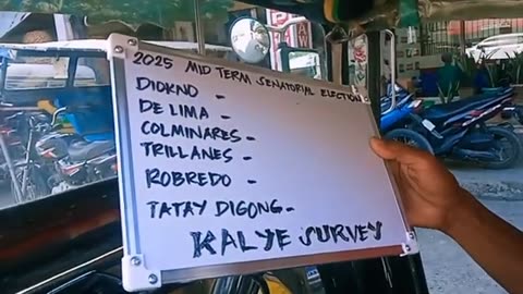 FORMER P. DUTERTE LEAD TO THE SENATOR SURVEY