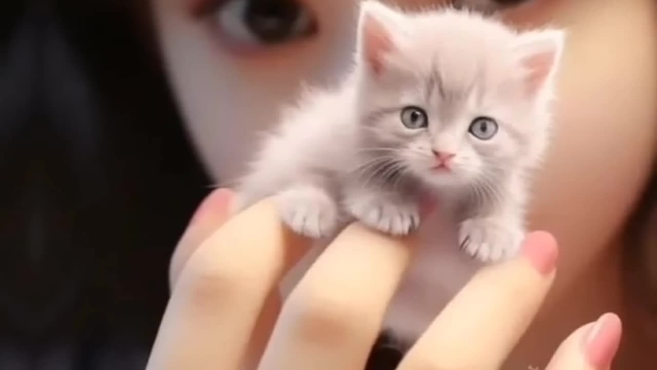 Cute cat kid looking very attractive