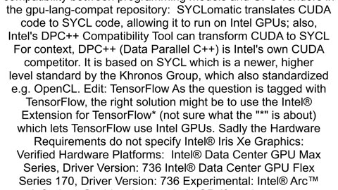 Can I install cuda if I have Intel Graphics