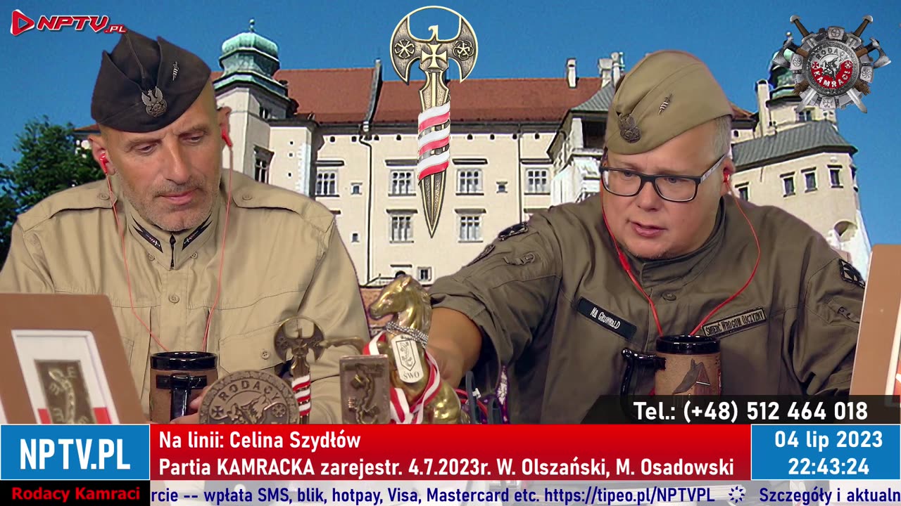 2023-07-04. Partia! 4.7.2023r. Rodacy Kamraci, Wojciech Olszański, Marcin Osadowski, NPTV.pl