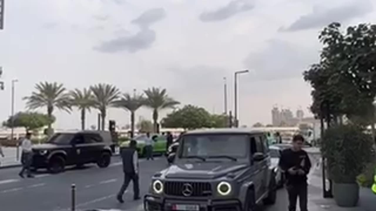 Picking up kids in a private school in Dubai