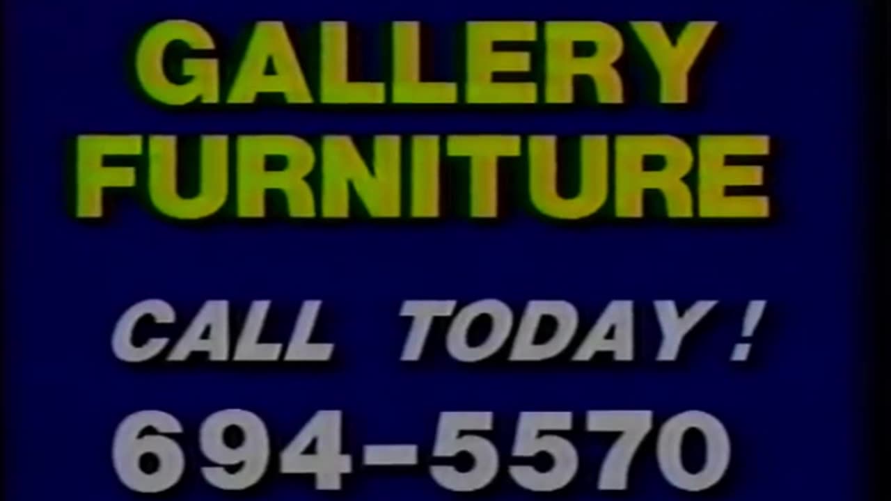 Gallery Furniture Commercial (1987)