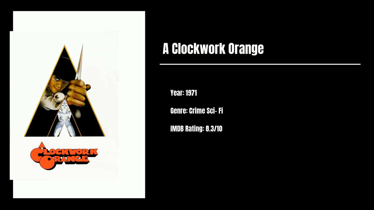 Best Movies To Watch #72 - A Clockwork Orange