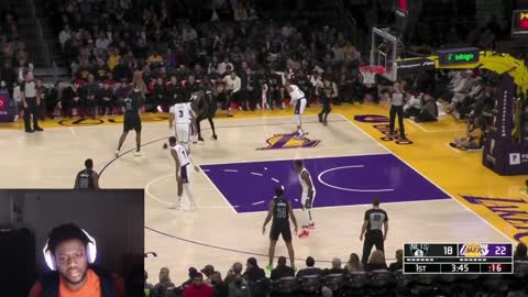 LAKERS VS NETS LIVE 1ST QUARTER HIGHLIGHTS REACTION #LAKERS