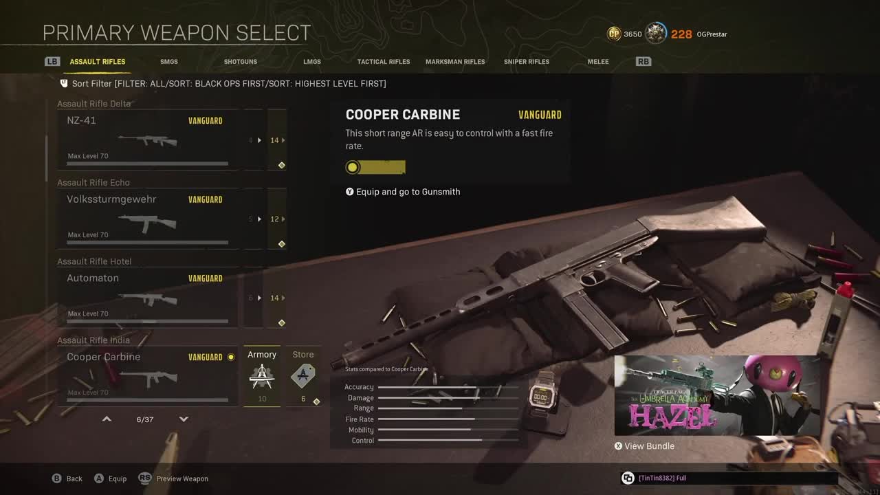 My Glitched Cooper Carbine. Call of duty Warzone