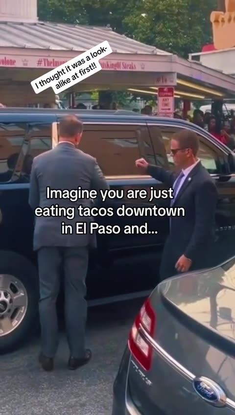 Eating tacos with Trump