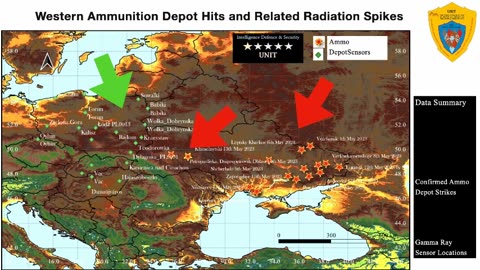 Radiation spikes linked with Russian missile strikes on depots storing west-supplied ammunition.