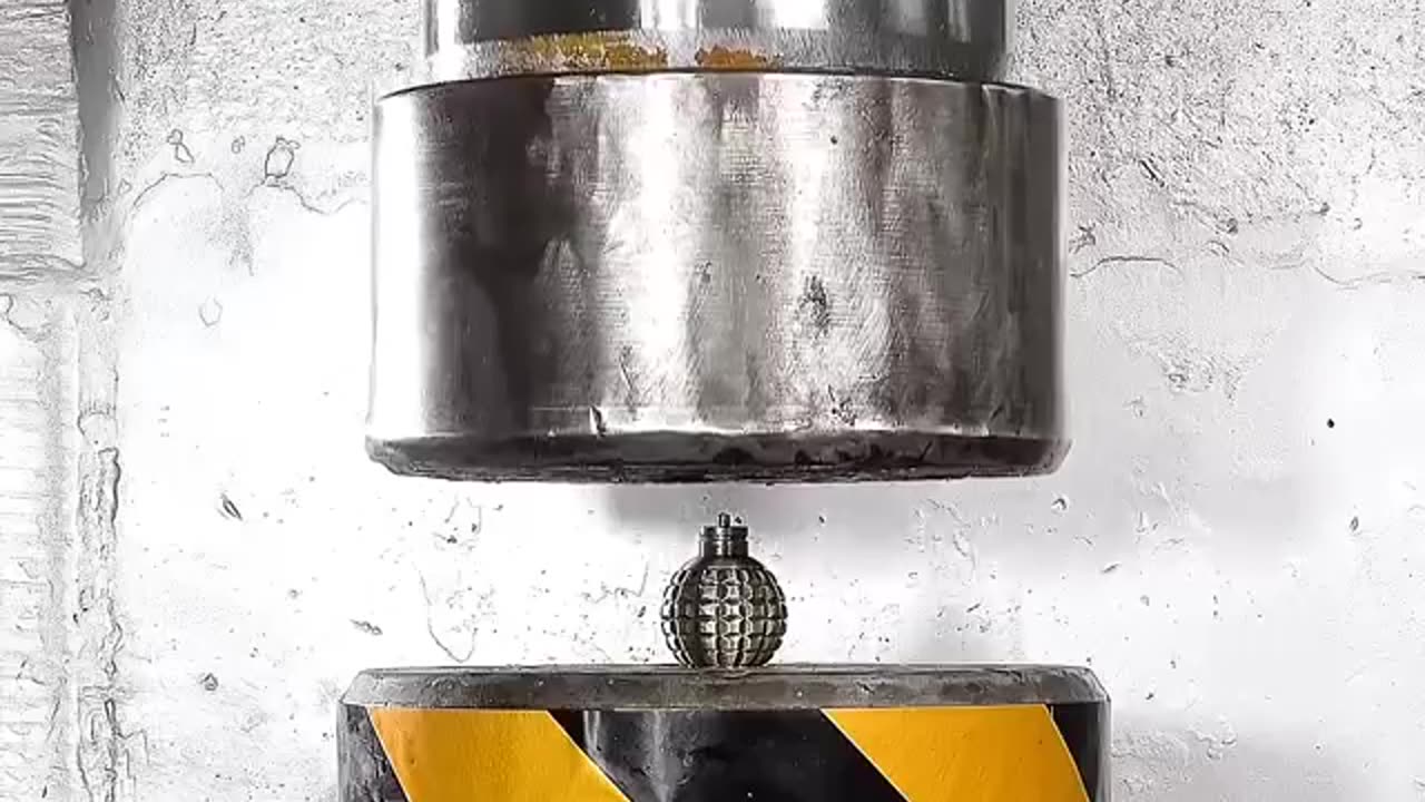 Hydraulic press VS Grenade 💥 Who Will Win ?🤯