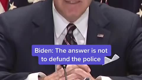 Biden: The answer is not to defund the police