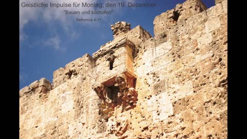 Geistliche Impulse für Montag, den 19. Dezember