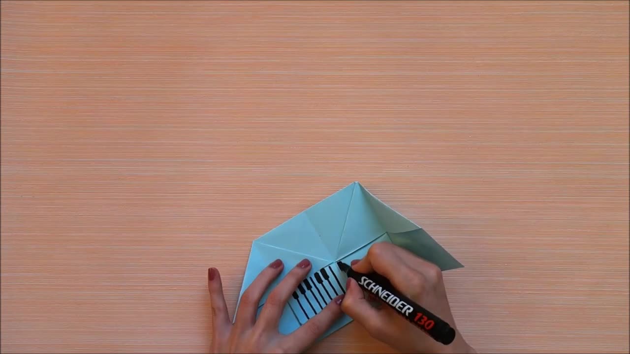 HOW TO MAKE A PAPER PIANO ORIGAMI DIY SIMPLE TUTORIAL