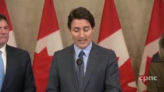 Trudeau: "investing $5.5m to build civil society organisations to combat disinformation...