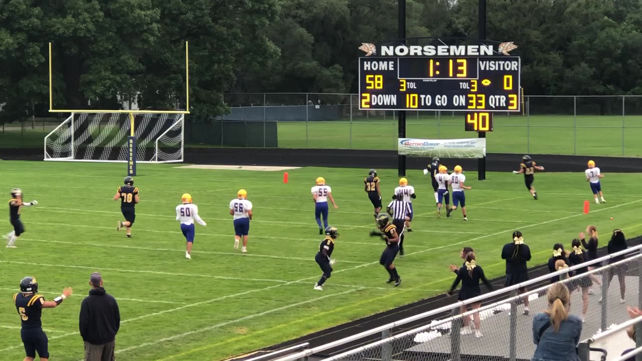 Oliver Fricke steals for a TD!