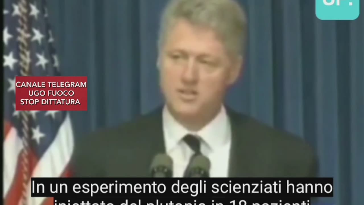 Bill Clinton : Dichiarazione di esperimenti sulla popolazione ignara.