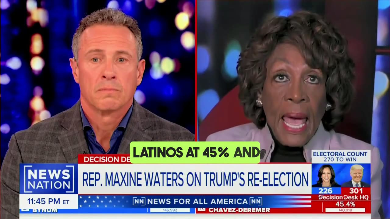 Chris Cuomo Shuts Down Maxine Waters’ Attempt to Blame ‘Racism’ for Kamala’s Crushing Defeat