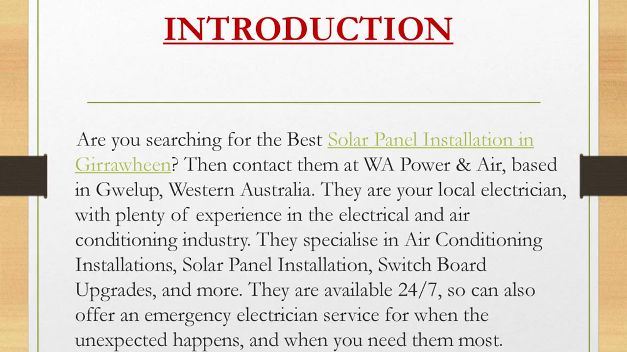 Best Solar Panel Installation in Girrawheen