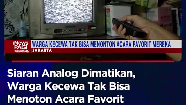 Siaran Analog Dimatikan,Warga Kecewa Tak Bisa Menoton Acara Favorit