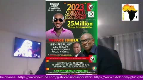 Peter Obi----Shout out to Tuface,Burner boy,Wizkid,Tiwa Savage,P Square and all