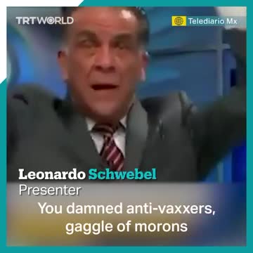 TV Presenter Leonardo Schwebel heard on the grapevine that you didn’t wear your mask today,