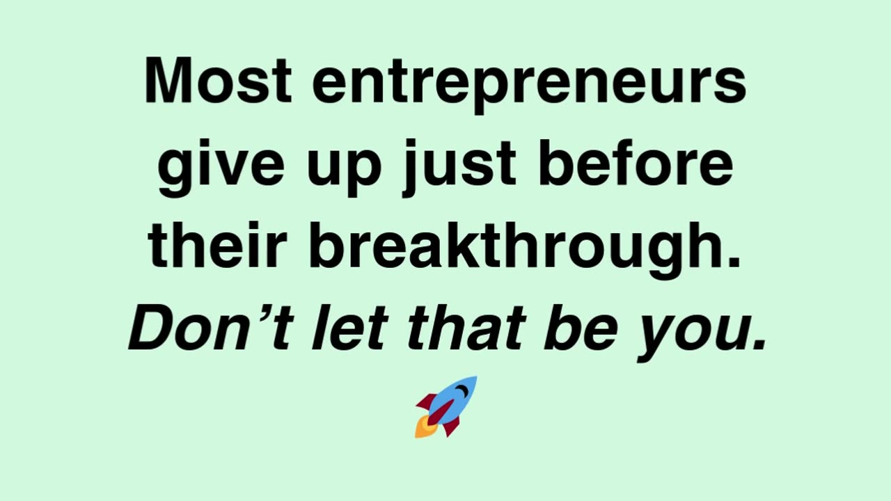 Most People Quit Right Before Success. Don’t Be One of Them 🔄