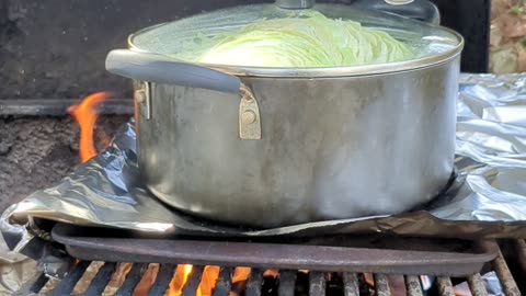 Cooking cabbage