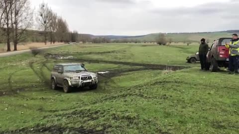 The hero in the grass offroad