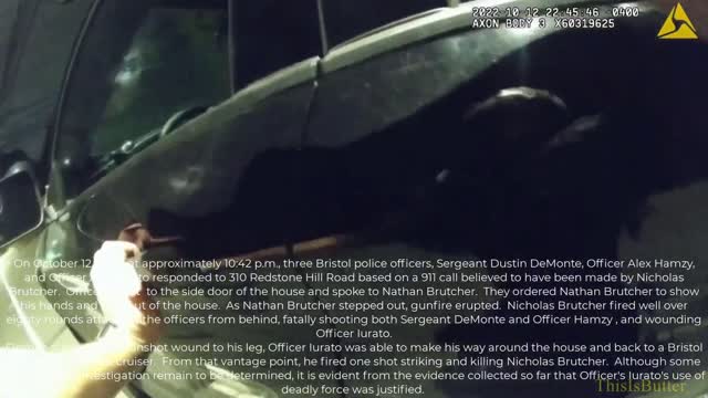 Body cam shows Nicholas Brutcher fired 80+ rounds after ambush and shootout which killed 2 officers.