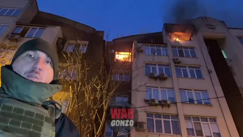 Urgent⚡️The center of Donetsk is under fire. High-rise building on fire